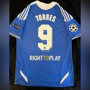 Torres #9 Chelsea 2011 Retro UCL Home Jersey 2012 Final S-XL